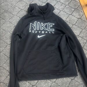 Nike Unisex Black Turtleneck Sweater Athletic Style